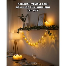 İntora Ramazan Bayram Süslemesi Için LED Işık Cami Figürlü Dekoratif Tasarım