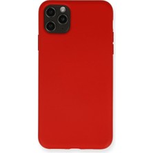 Renas Store Iphone 11 Pro Max Kılıf Nano Içi Kadife Silikon - Kırmızı