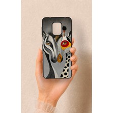 Vip Case Redmi Note 9 Pro 9s Uyumlu Zebra ve Zürafa Desenli Silikon Kılıf