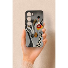 Vip Case Vivo V40 Lite 5g Uyumlu Zebra ve Zürafa Desenli Silikon Kılıf