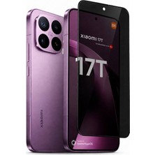 Nanospace Xiaomi Mi 17T Uyumlu Temperli Tam Kapatan Hayalet Privacy 3D Sert Cam Ekran Koruyucu (Parmak Izi Çlışıyor)