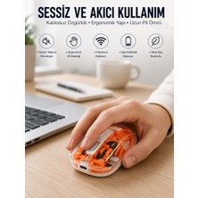 Kablosuz Mouse Fare 5.0 Bluetooth Bağlantılı USB Girişli Yeni Nesil