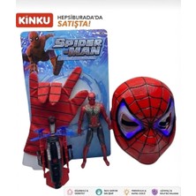 Kinku Ağ Atan Eldiven Işıklı Maske 18 cm Işıklı Figür 3 Lü Set Oyuncak