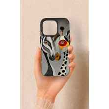 Vip Case iPhone 16 Pro Uyumlu Zebra ve Zürafa Desenli Silikon Kılıf