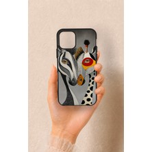Vip Case iPhone 11 Pro Uyumlu Zebra ve Zürafa Desenli Silikon Kılıf