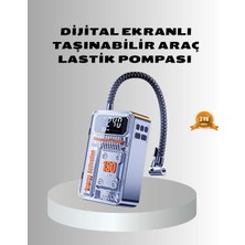 İntora Şarjlı Hava Pompası – 150 Psi Basınç, LED Ekran 6000MAH Batarya