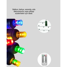 İntora 2x2 Metre Pil ile Çalışan Perde LED Işık – 8 Modlu Dekoratif