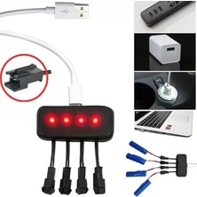 Renas Store Powermaster PM-29140 4in1 Sm-2p Soket 3.7V Lityum Pil USB Splitter Şarj Aleti