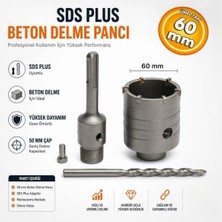 Meşem MSM907 Sds Plus Adaptörlü 60 mm Beton Duvar Delme Matkap Ucu 60 mm