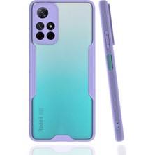 Renas Store Xiaomi Redmi Note 11T Kılıf Platin Silikon - Lila