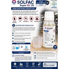 Bayer Solfac Super Ec 25 100 ml + Ölçüm Kabı | 25 G/l Deltametrin Içeren Geniş Spektrumlu Profesyonel Uygulama