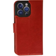 Renas Store Iphone 14 Pro Max Kılıf Trend S Plus Kapaklı Kılıf - Kırmızı