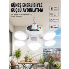 Renas Store Mey Ithalat® Güneş Enerjili Katlanabilir 5 Kanatlı Solar Bahçe Lambası