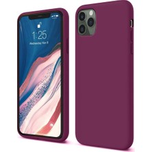 Renas Store Iphone 11 Pro Kılıf First Silikon - Mürdüm