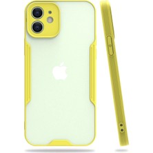 Renas Store Iphone 12 Kılıf Platin Silikon - Sarı