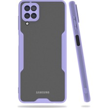 Renas Store Samsung Galaxy A22 Kılıf Platin Silikon - Lila