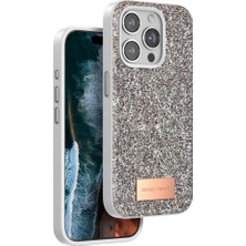 Renas Store Onegif  Iphone 15 Pro Max Bright Simli Kapak - Gold
