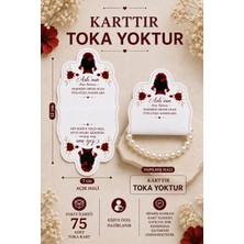 Emtory Home 75 Adet - Kişiye Özel Takı Kartı - Bileklik Kartı - Hediye Kartı - (Toka Yoktur)