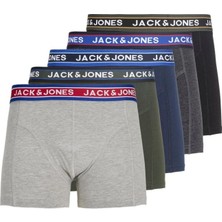Jack & Jones Jack&jones 12165348 Jacolıver Trunks 5 Pack Noos Black Erkek Boxer