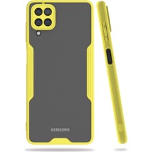 Renas Store Samsung Galaxy A22 Kılıf Platin Silikon - Sarı