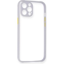 Renas Store Iphone 12 Kılıf Miami Şeffaf Silikon - Lila