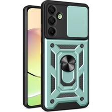 Renas Store Samsung Galaxy A16 5g Kılıf Pars Lens Yüzüklü Silikon - Yeşil