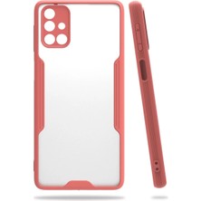 Renas Store Samsung Galaxy M31S Kılıf Platin Silikon - Pembe