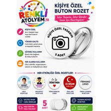 Kişiye Özel Tasarım Rozet 5 Adet