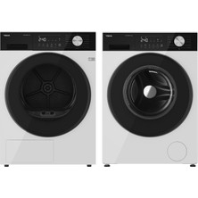 Teka D 209C W Tr 9 kg Isı Pompalı Çamaşır Kurutma - Wm 21041 W Tr 10 kg 1400 Devir Çamaşır Makinesi Ikili Set