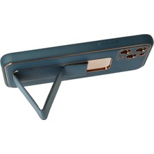 Renas Store Newface Iphone 11 Pro Kılıf Coco Deri Standlı Kapak - Mavi