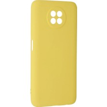 Renas Store Newface Xiaomi Redmi Note 9 5g Kılıf Nano Içi Kadife Silikon - Sarı
