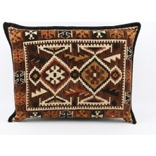 TURKISHRUG KINGDOM Şark Köşesi Sırt Dayama Minderi Geleneksel Etnik Desenli (Sünger Dahil) 48X68X10 cm Fermuarlı