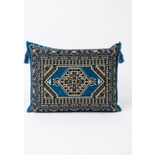 TURKISHRUG KINGDOM Şark Köşesi Sırt Dayama Minderi Geleneksel Etnik Desenli (Sünger Dahil) 48X68X10 cm Fermuarlı