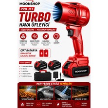 Moonshop Pro Jet Turbo Hava Üfleyici Fan Yaprak Üfleme Araba Cam Su Lekeleri Kurulama Fanı