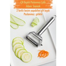 Renas Store Paslanmaz Çelik Sebze Meyve Julyen Soyucu & Doğrayıcı 17 cm