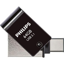 Renas Store FM12DC152B/00 128GB 2 In 1 Type-C/usb 3.1 Siyah Gri USB Flash Bellek