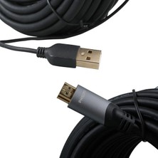 Renas Store SWL6122B/93 4K 60 Hz 15 Metre USB Güç Kablolu HDMI Görüntü Kablosu