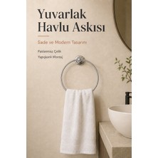 Flextail Yuvarlak Yapışkanlı Krom Yuvarlak Havluluk Banyo Askılığı Havluluğu Metal Paslanmaz Çelik