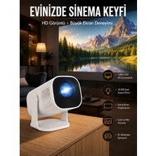 Die Grup Taşınabilir Sinema Oyun Projektörü Akıllı Projeksiyon Android 11 Yeni Nesil