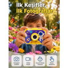 Eco Lounge Mini Çocuk Dijital Fotoğraf Makinesi Type-C Şarjlı Hd Video Kamera 2.0 Inç Tft Renkli Ekran
