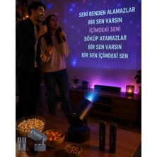 Die Grup 3ü 1 Arada Karaoke ve Projeksiyon Sistemi Çift Mikrofon Destekli