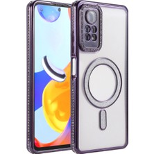 Renas Store Xiaomi Redmi Note 12 Pro 4g Joke Simli Magneticsafe Kılıf - Derin Mor