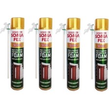 4 Adet Somafix 600 gr Poliüretan Köpük Çok Amaçlı Montaj ve Dolgu Köpüğü