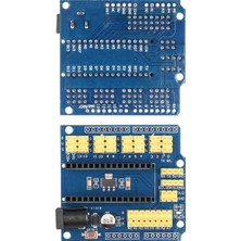 Renas Store Arduino Uno Sensor Shield V4.0 (Mavi) Genişletme Kartı