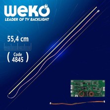 Renas Store 50’’ Universal E-Led 63 Ledli (7020) 554MM 360-450MA 63-66V Çift Led+Sürücü+Kablo Takım (WK-1371)