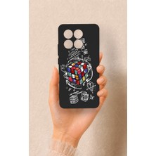 Vip Case Poco X6 Pro Uyumlu Rubik Küb Desenli Silikon Kılıf