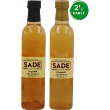 Sade Organik Alıç Sirkesi ve Elma Sirkesi 500 gr Türkiye Menşeli Aromalı Doğal Ürünler