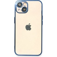 Renas Store Iphone 13 Kılıf Razer Lensli Silikon - Açık Mavi