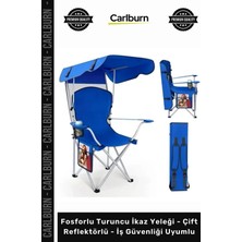 Carlburn Özel Üretim Konforlu Dayanıklı Outdoor Plaj Bahçe Piknik Katlanabilir Gölgelikli Kamp Sandalyesi