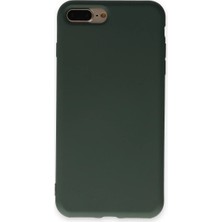 Renas Store Iphone 7 Plus Kılıf Nano Içi Kadife Silikon - Koyu Yeşil